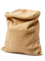Burlap sack isolated on white background