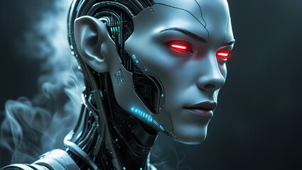 robot, robot face, robot head