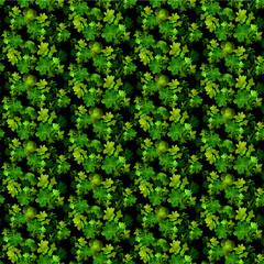Beautiful seamless texture imitating plant greenery. Pattern of bright grass growing on the ground.