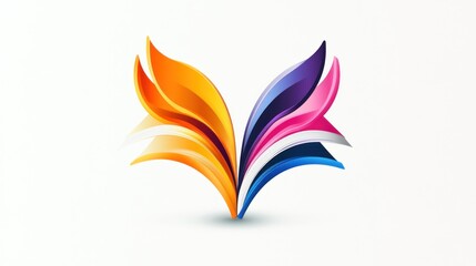 Obraz premium Abstract colorful book-like design