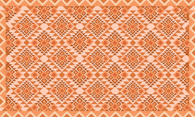 Oriental ethnic pattern.Design for fabric, curtain, background, carpet, wallpaper, clothing, wrapping, Batik, cloth.etc.	