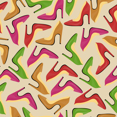 high heel seamless pattern for fabric background,cover,wrapper,etc
