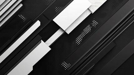 Professional Abstract Black and White Geometric Pattern Background Usage and Purpose
