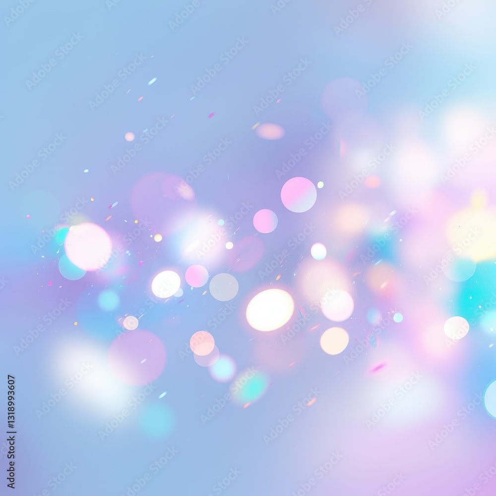 Poster pastel bokeh lights background abstract soft color glow shimmering sparkle effect