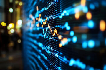 Graphique des fluctuations du march&eacute; boursier