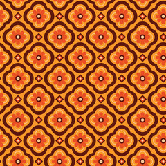 Retro Autumn Patterns, Seamless Geometric Vintage Patterns and Backgrounds, Digital Paper