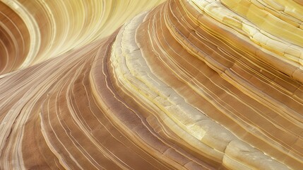 Close-up of intricate layered rock formations with subtle textures and earthy tones, showcasing natural geological patterns and detailed mantle structures. Earth science and geology concepts.