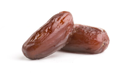 dried date on white background