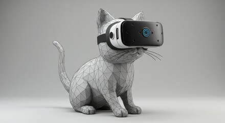 Playful Cat Illustration with Detailed Body and Face