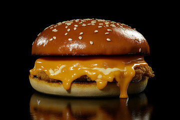 Melted Cheese Chicken Burger