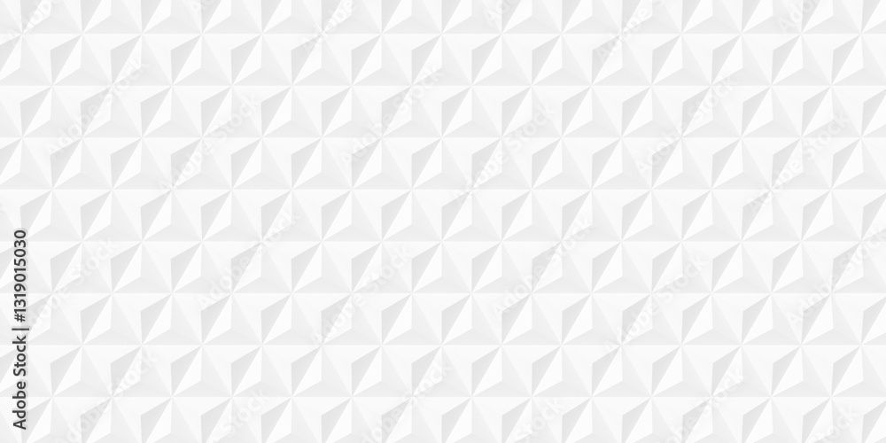 Aufkleber array of white triangular pyramids background wallpaper banner