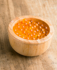 omega 3 fish oil pellets in a bowl