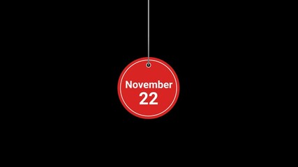 22 November Animated Tag