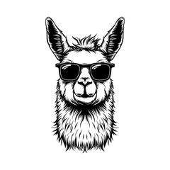 Cute Peeking Llama Alpaca SVG Bundle   Funny Kawaii Llama with Sunglasses Cut File   Animal Lover Digital Download   Cricut Cut File Png DXF © digitalfunvibes
