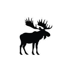 Moose silhouette vector