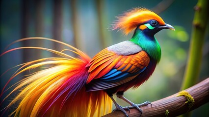 Cendrawasih Bird Paradise -  Stunning Avian Beauty
