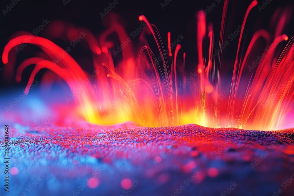 Poster captivating abstract display of vibrant colors and dynamic motion