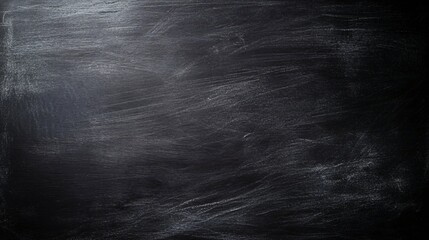 Fototapeta premium Textured blackboard surface, dark black background with subtle patterns, ideal for educational content or creative designs.