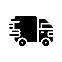 truck glyph icon
