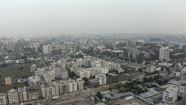 Drone view Pune, Maharashtra, India

