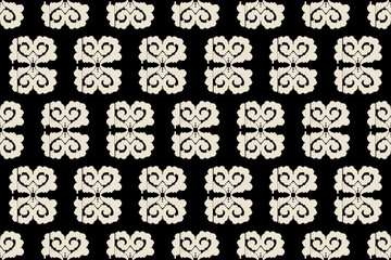 Motifs African boho paisley Floral Ikat seamless pattern embroidery border. Ethnic ikat floral Ethnic Indian Pattern Ikat pattern Ethnic Pattern.Border floral Aztec embroidery border seamless patterns