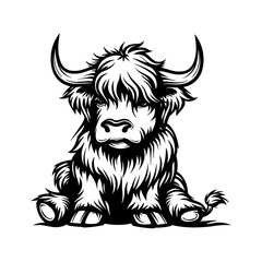 Highland Cow SVG Bundle | Cute Baby Highland Cow Clipart | Highland Cow Silhouette | Animal Lover Digital Download | Cricut Cut File Png DXF