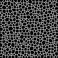 Black and white 3D illustration, background, voronoi grid, orthographic projection, alpha map