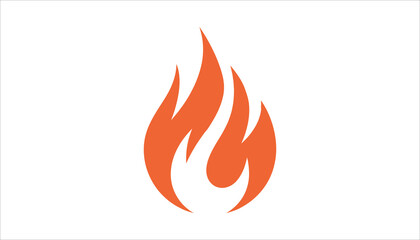 Fire Icon. Flame Symbol Vector. Burning Heat Graphic for Logos and Designs.