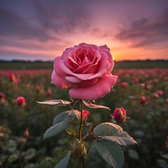 red rose in the garden
