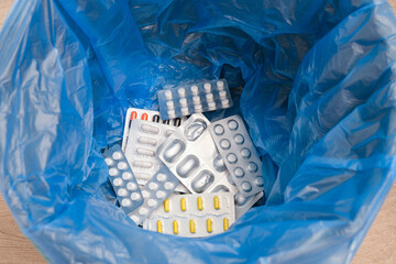 The pills are in the trash. Refusal of medicines.