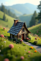 Tiniest house ever, Tilt Shift, Analogue photography