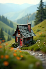 Tiniest house ever, Tilt Shift, Analogue photography