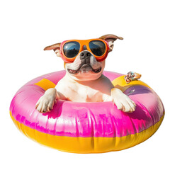 dog with sunglasses