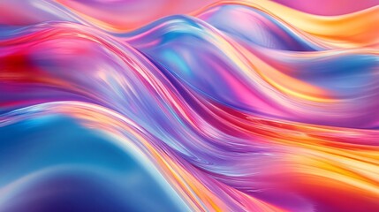 Professional Abstract Colorful Wave Design for Artistic Background Usage