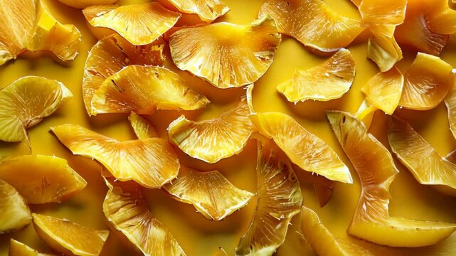  healthy snack: dried mango and pineapple in detail