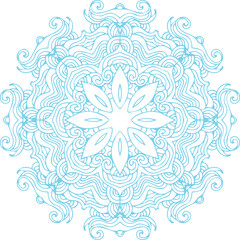 Beautiful flower art and mandala vector design