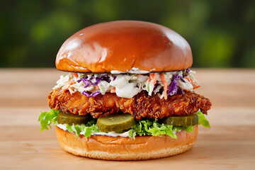  fried chicken burger