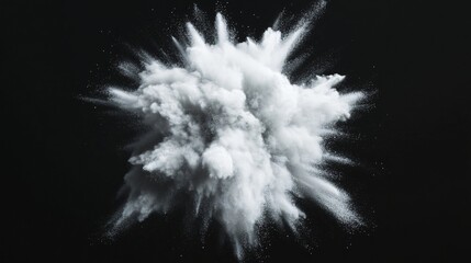 Abstract white cloud shape, soft texture with sharp edges, suitable for modern art design or creative backgrounds.