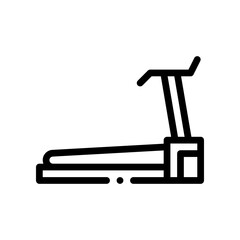 treadmill line icon