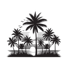 palm tree silhouette