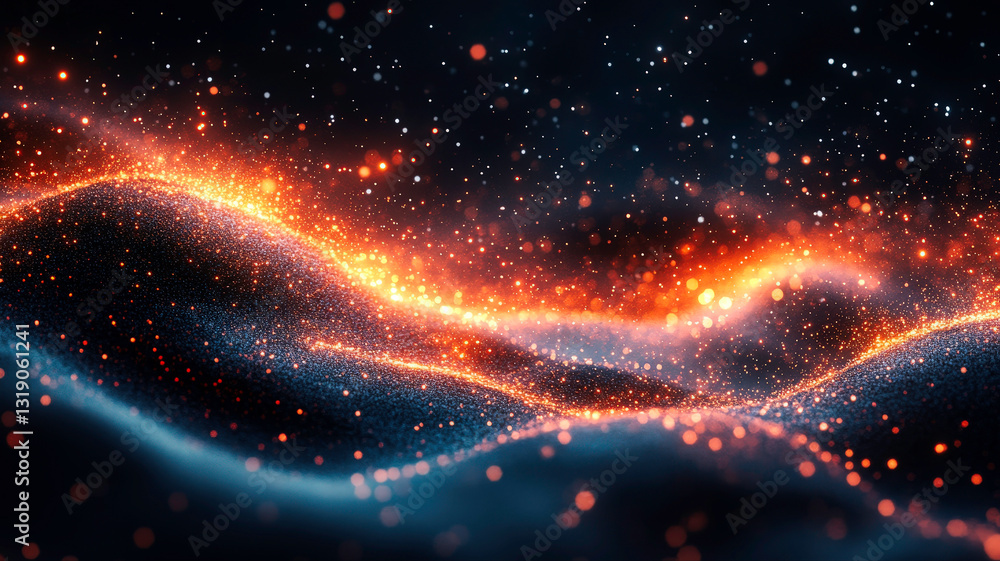 Poster a futuristic dark abstract ai-generated background with a sleek and artistic design