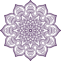 Beautiful flower art and mandala vector design