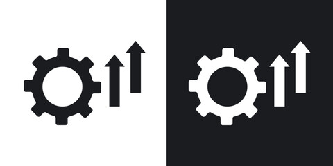 Improvement icons in solid black and white collection