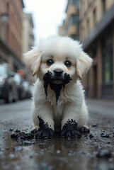 sad dog