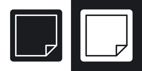 Nicotine patch icons in solid black and white collection