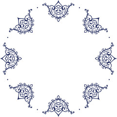 Beautiful flower art and mandala vector design