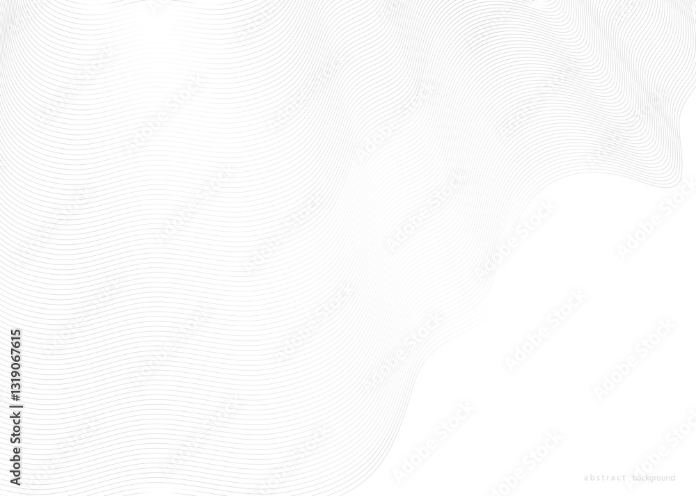 Poster abstract curvy geometric lines wave pattern background design