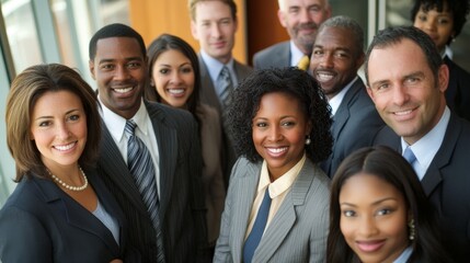 Fototapeta premium Diverse Group of Professionals with Unique Backgrounds in Office Setting