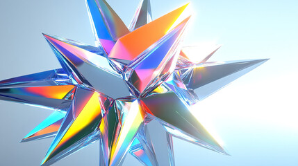 Abstract colorful background with star