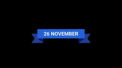 26 November Ribbon Animation